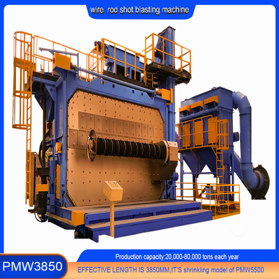 Costo di demolizione 20-40 RMB/T Wire Rod Shot Blasting Machine 8-42 mm con combustibile elettrico