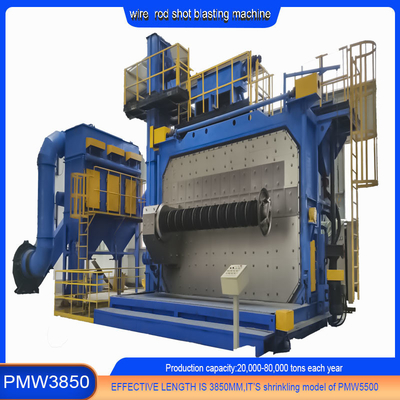 Costo di demolizione 20-40 RMB/T Wire Rod Shot Blasting Machine 8-42 mm con combustibile elettrico