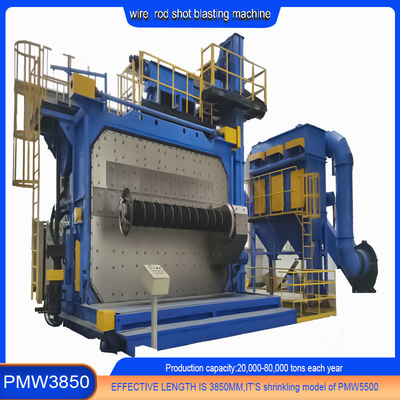 Costo di demolizione 20-40 RMB/T Wire Rod Shot Blasting Machine 8-42 mm con combustibile elettrico