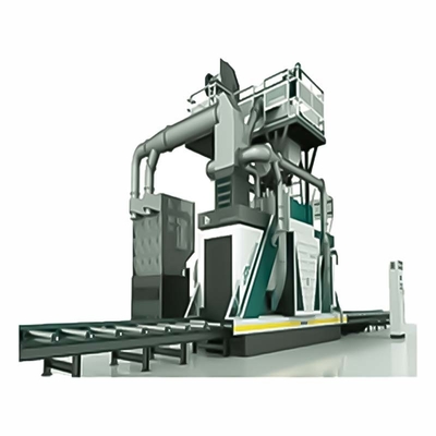 4*11kw Impeller Head Power Crawler Abrator per fogli metallici nel design del trasportatore a rulli