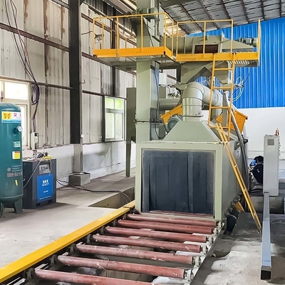 4*11kw Impeller Head Power Crawler Abrator per fogli metallici nel design del trasportatore a rulli
