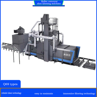 Rimozione della corrosione fatta facile Roller Conveyor Shot Blasting Machine con Crawler Abrator