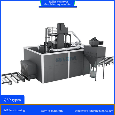 Rimozione della corrosione fatta facile Roller Conveyor Shot Blasting Machine con Crawler Abrator