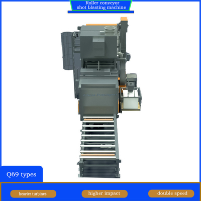 Scaling e scatto di superficie di acciaio Peening Roller Conveyor Shot Blasting Machine su misura