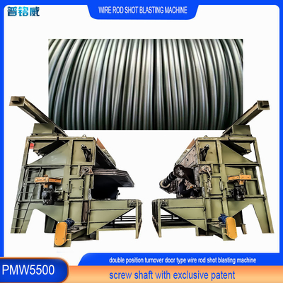 18-35RMB/T Costo di derusting Wire Rod Coil Shot Blasting Machine con bag dust collector