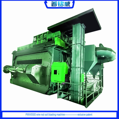 18-35RMB/T Costo di derusting Wire Rod Coil Shot Blasting Machine con bag dust collector