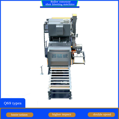 5000 metri cubici all'ora Capacità Collettore di polvere Roller Conveyor Shot Blasting Machine