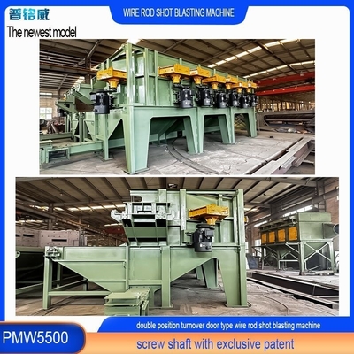 4-9 bobine all'ora Efficienza Wire Rod Shot Blasting Machine PMW 5500