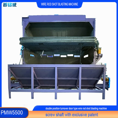 4-9 bobine all'ora Efficienza Wire Rod Shot Blasting Machine PMW 5500