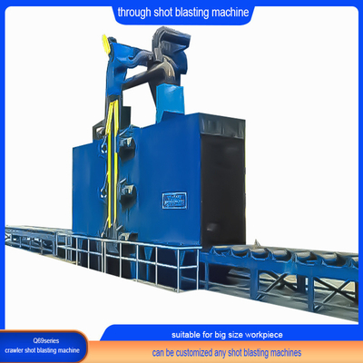 Carburante elettrico Profili ad alta pulizia Roller Through Type Shot Blasting Machine