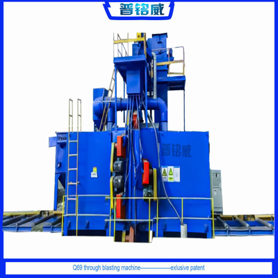 Carburante elettrico Profili ad alta pulizia Roller Through Type Shot Blasting Machine