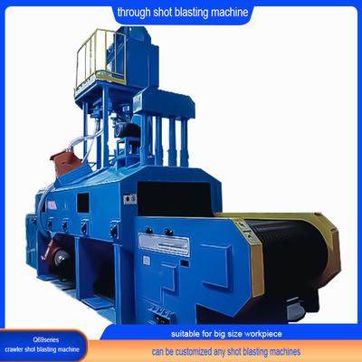 Carburante elettrico Profili ad alta pulizia Roller Through Type Shot Blasting Machine