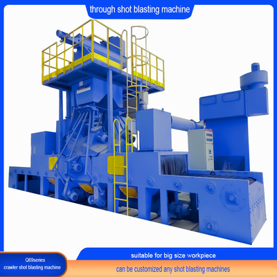 Carburante elettrico Profili ad alta pulizia Roller Through Type Shot Blasting Machine
