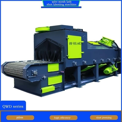 Macchine per il blasting automatico con cintura trasportatrice a filo a maglia con elevata capacità di blasting