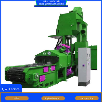 Qwd 80 Wire Mesh Shot Blaster automatizzato ed efficiente progettato per la linea di produzione