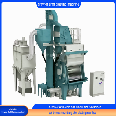 Parti non fragili Tomball Rubber Belt Shot Blasting Machine per applicazioni pesanti