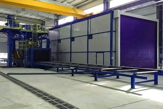 Sfregamento di sabbia elettrico a combustibile in cabina speciale con alternativa di stripping non chimico