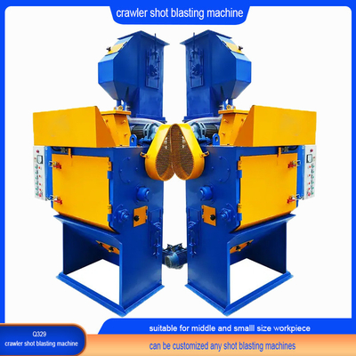 Cabinet a basso profilo Carburante elettrico Q32 Serie Rubber Tumble Belt Shot Blasting Machine