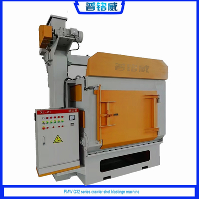 Personalizzazione Q329 Auto Rust Cleaning Crawler Tumble Rubble Belt Shot Blasting Machine