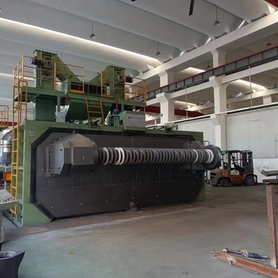 Doppia stazione Flip Door tipo Wire Rod Shot Blasting Machine per la rimozione della ruggine a 40-20RMB
