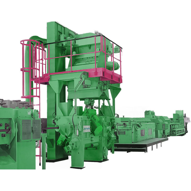 37/30/22 Kw/piece Online Wire Rod Shot Blasting Machine per la descalcificazione di fili e barre