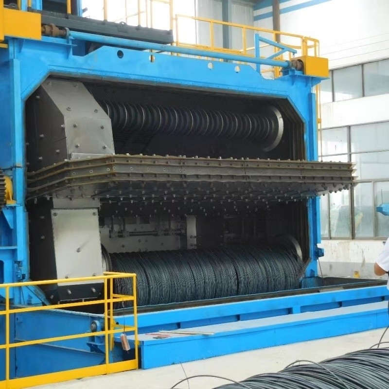 Pmw 3850 Wire Rod Coil Shot Blasting Machine con e rimozione della ruggine Costo 40-20RMB