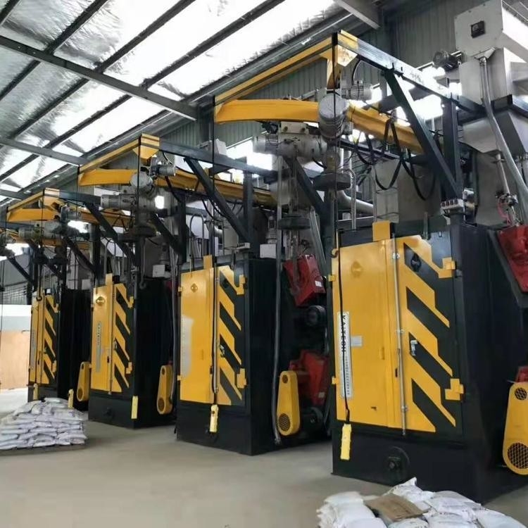 Combustibile elettrico 2500kg giallo Spinner Hanger Hook tipo Shot Blasting Machine con 1