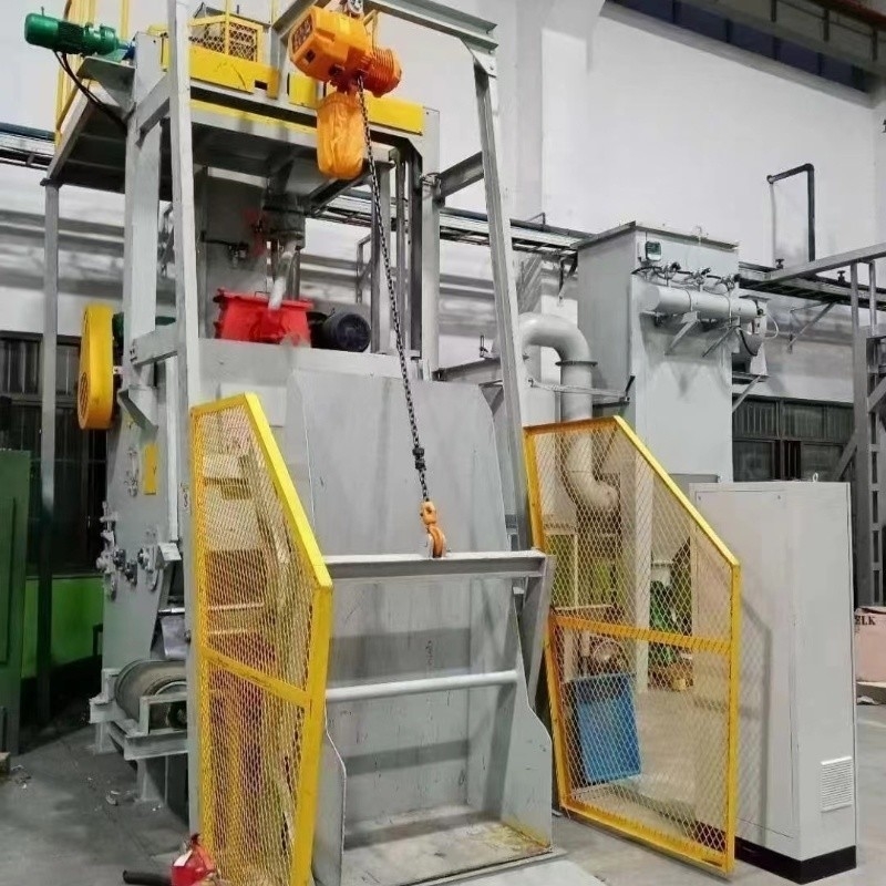 Macchina per la pulizia della sabbia e per la rimozione della ruggine a razzo di scarico (Crawler Shot Blasting Machine) Capacità 1 tonnellata