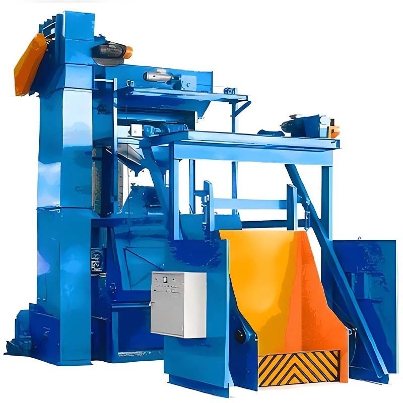 26 Potenza totale Q32 Serie gomma tracciato Shot Blasting Machine con buona valvola di flap