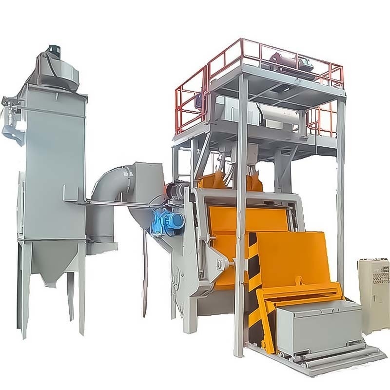 SA2.5 Grade Rubber Crawler Shot Blasting Machine per piccole parti personalizzate fino a 25 kg