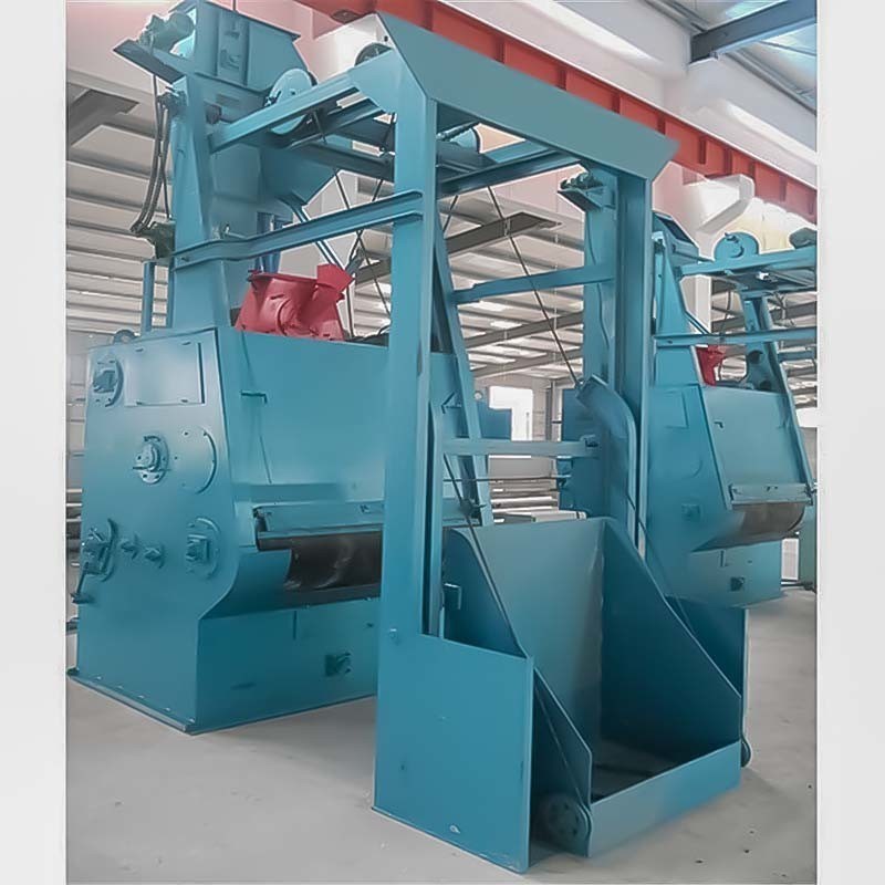 Automatica Custom Blue Tumble Belt Rubber Type Shot Blasting Machine con 26 Potenza Totale