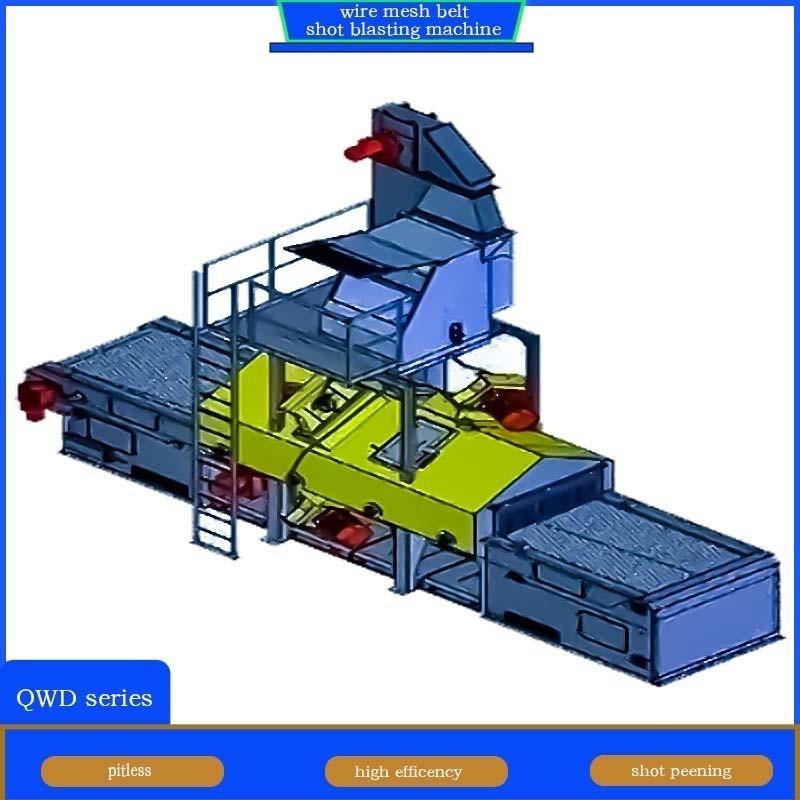 4 ruota di laminazione rete di filo connesso cintura trasportatrice sparo macchina di laminazione pulizia pareti sottili Metalli