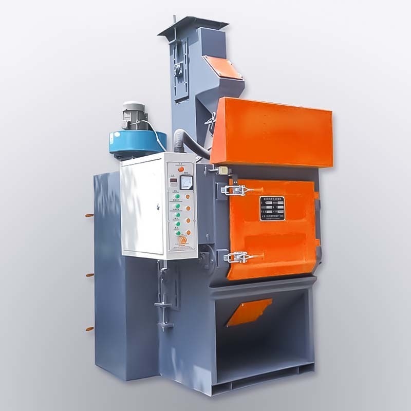 2.0-2.8 t/h Tasso di produzione Tracciato tipo Shot Blasting Machine per la pulizia dei metalli vergini