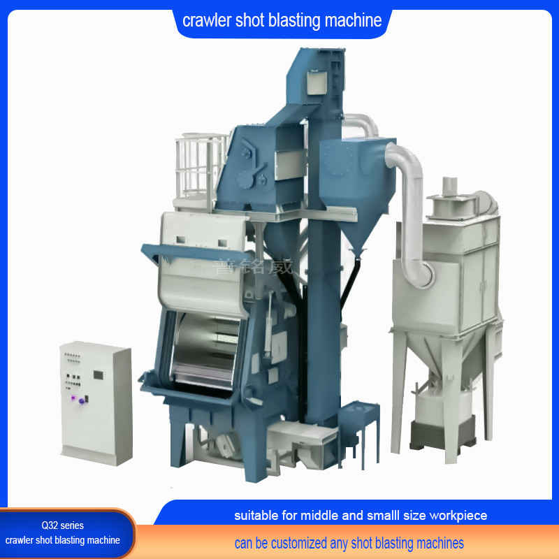Cintura di gomma personalizzabile Tombble Shot Blasting Machine Potenza totale 26 Long Life Blast Wheel